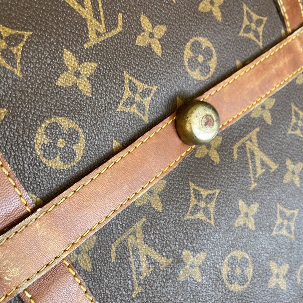 Vintage Authentic Louis Vuitton Large Duffle Weekender 1970’s / 80s Era Monogram - Picture 12 of 17